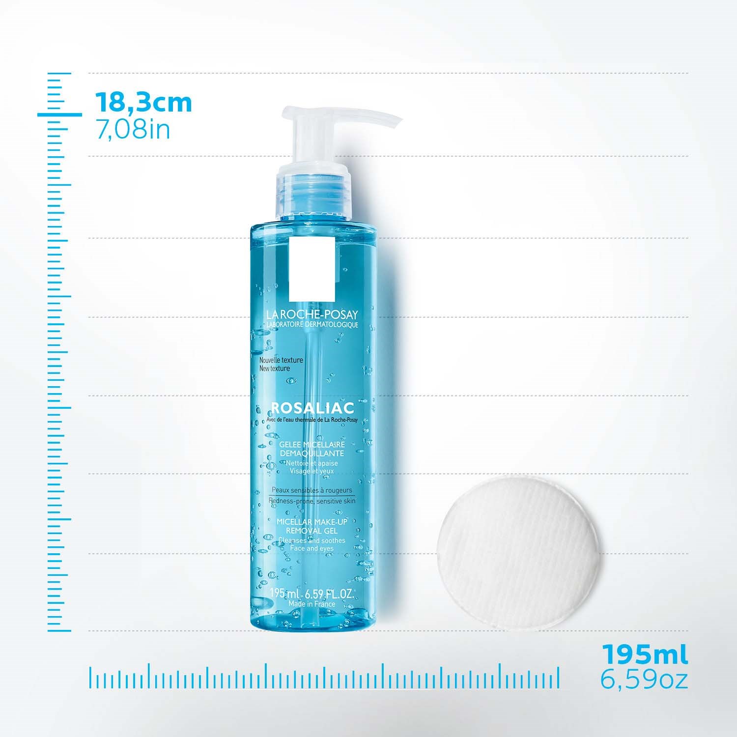 La Roche-Posay Rosaliac Cleansing Gel 195 ml (obrázok 3)