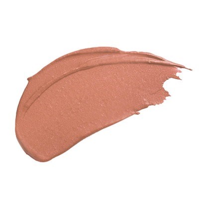 En krämig, persikofärgad provbit av makeup eller färg med mjuka kanter.