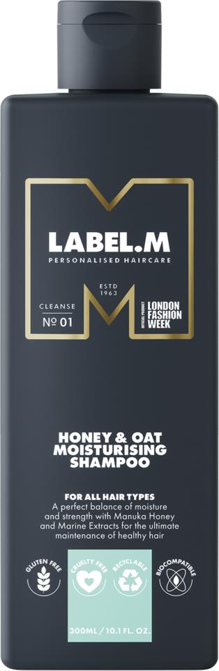 label.m Honey & Oat Moisturising Shampoo 300ml