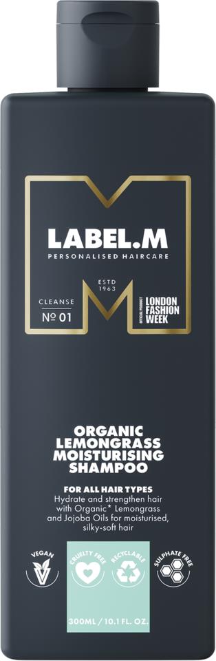 label.m Organic Lemongrass Moisturising Shampoo 300ml