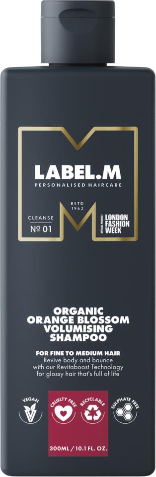 label.m Organic Orange Blossom Volumising Shampoo 300ml