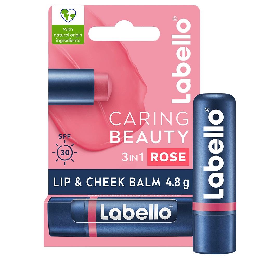 Labello Lip Balm Caring Beauty Rose-Nude Rose-Nude | lyko.com