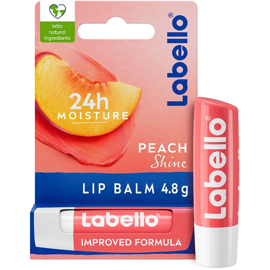 Läs mer om Labello Peach Shine Lip Balm
