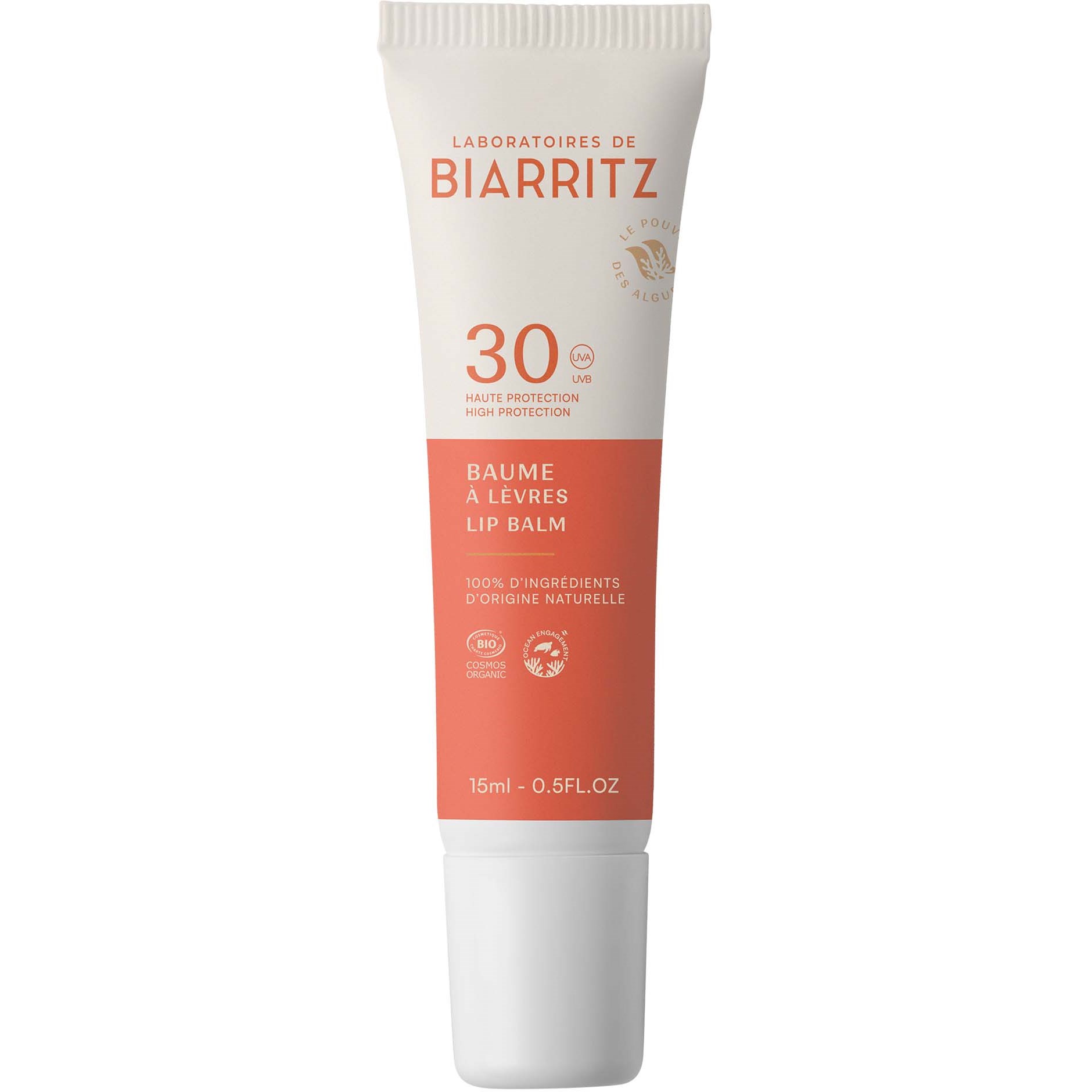 Laboratoires de Biarritz DERMO Suncare Lip Balm SPF30 15 ml billede