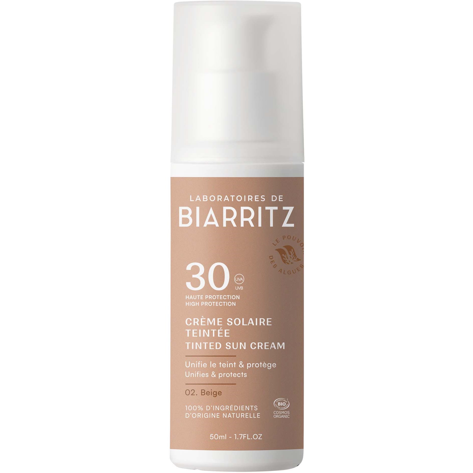 Laboratoires de Biarritz DERMO Suncare Tinted Face Sunscreen SPF3 billede