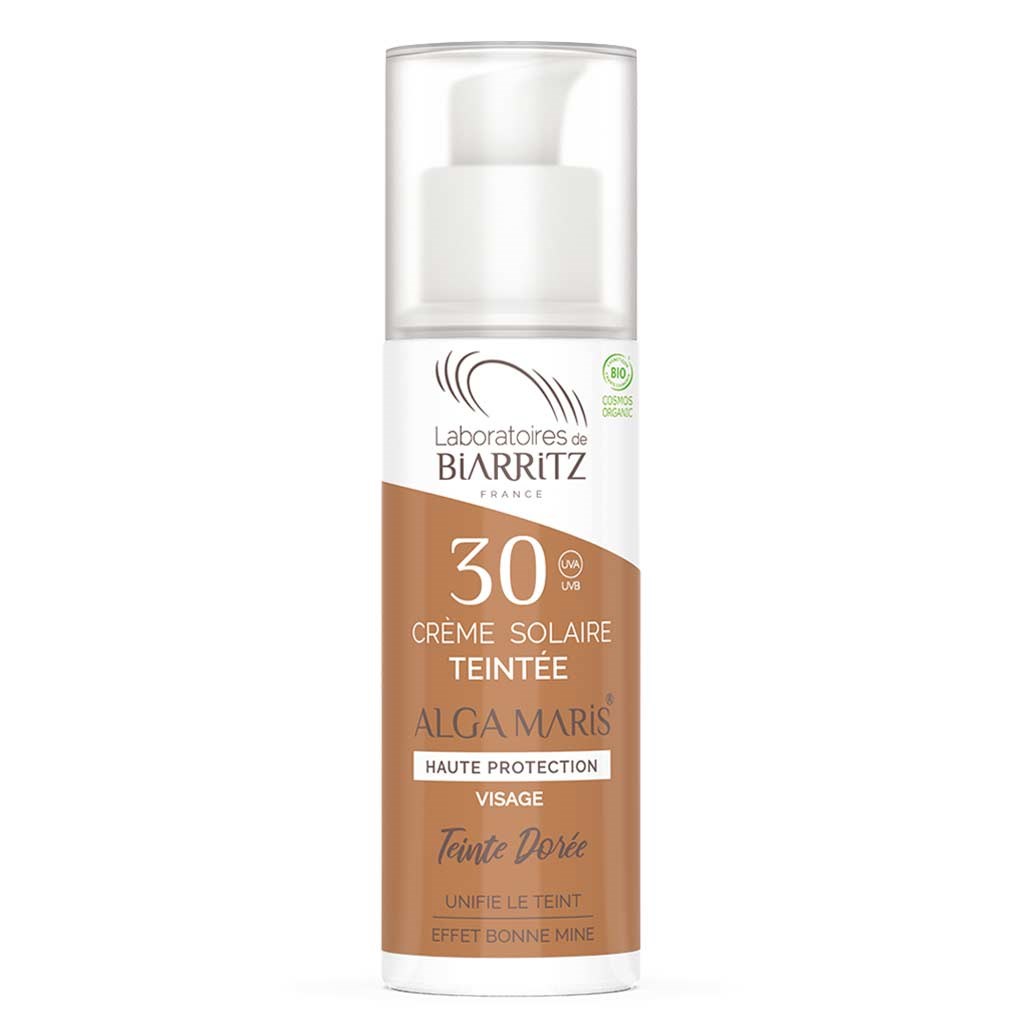 Läs mer om Alga Maris Alga Maris Organic Tinted Face Sunscreen SPF30 Golden 30 ml