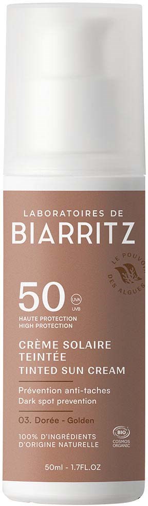 Laboratoires de Biarritz DERMO Suncare Tinted Face Sunscreen SPF50 Golden 50 ml