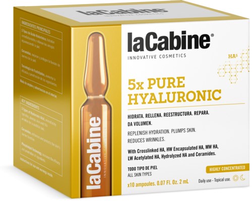 laCabine 5x Pure Hyaluronic Face Ampoule 10 ml