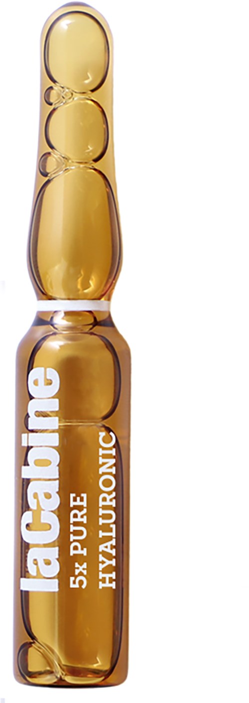 Pieni lasipullo, josta lukee 'La Roche-Posay Hyalu B5 Pure Hyaluronic'. Se sisältää seerumin tai nesteen.