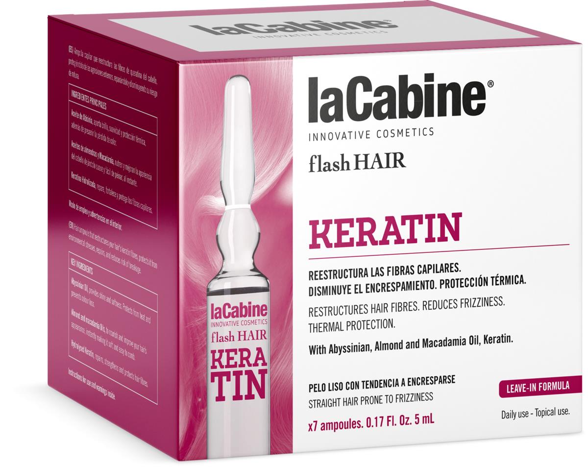 laCabine Flash Hair Keratin Ampoule 7 x 5 ml