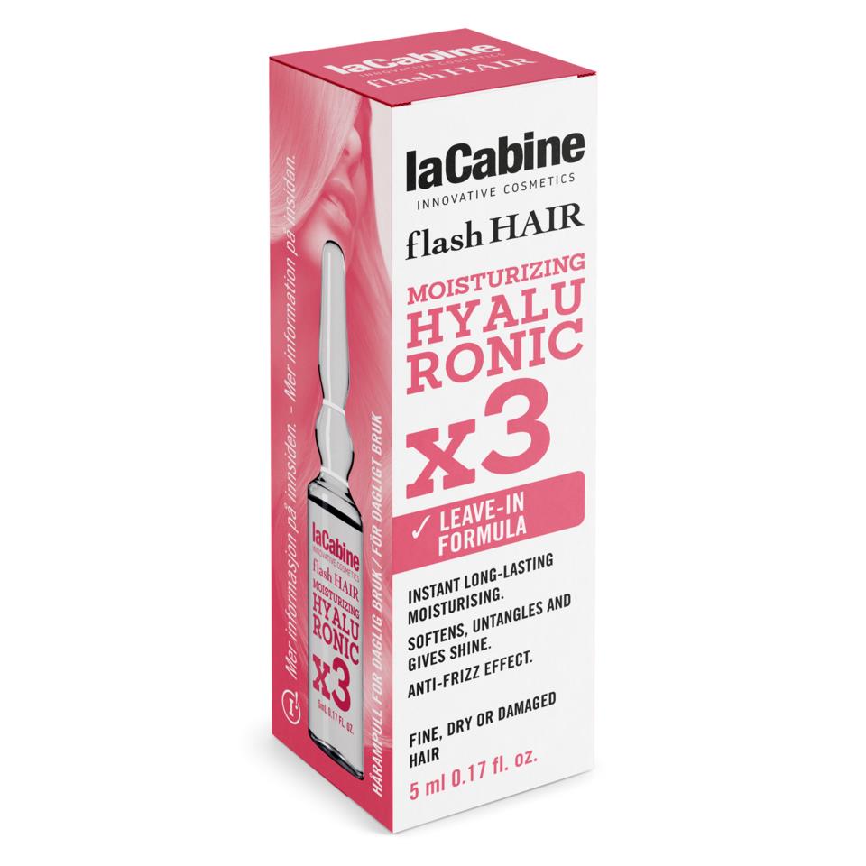 laCabine Flash Hair Moisturizing Hyaluronic x3 Ampoule 5 ml
