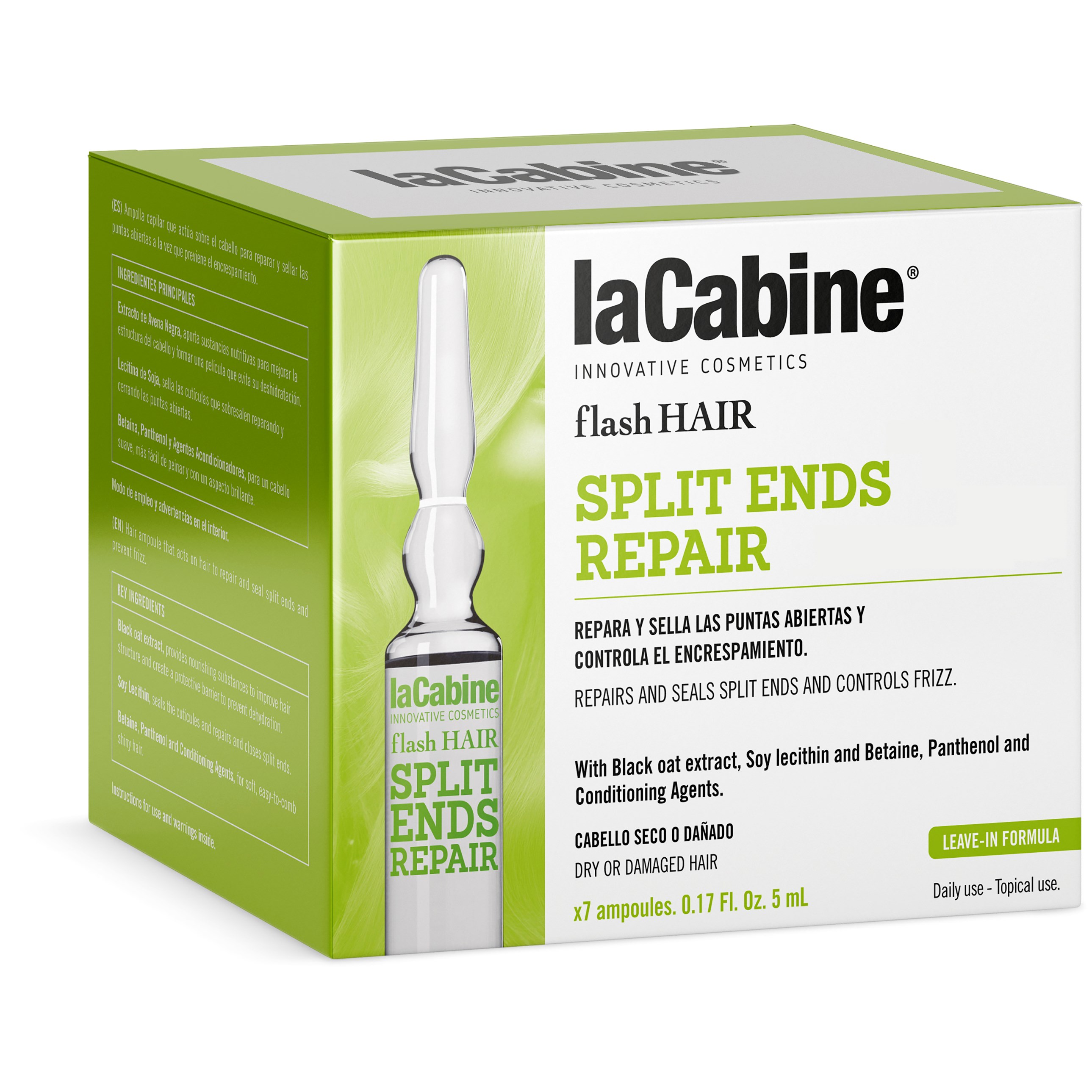 laCabine Flash Hair Split Ends Repair Ampoule 7 x 5 ml