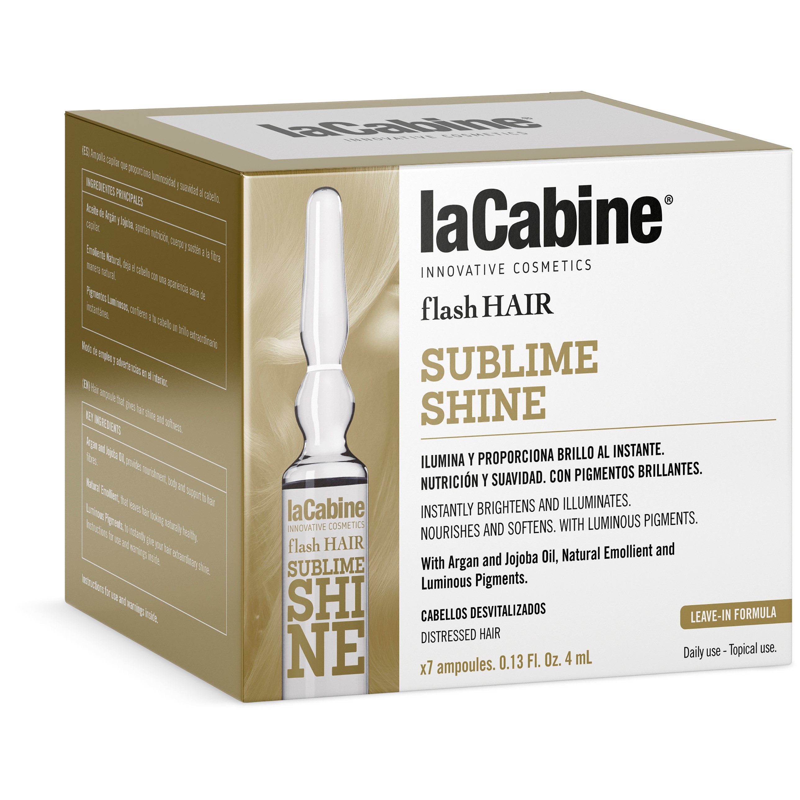 Bilde av Lacabine Flash Hair Sublime Shine Ampoule 7 X 4 Ml