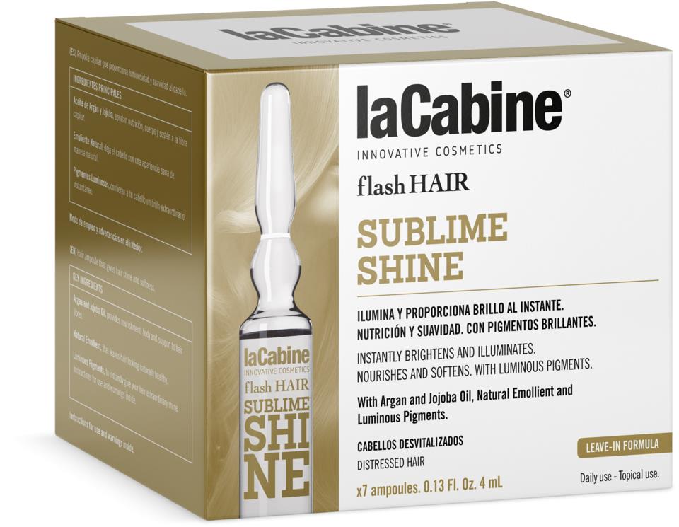 laCabine Flash Hair Sublime Shine Ampoule 7 x 4 ml