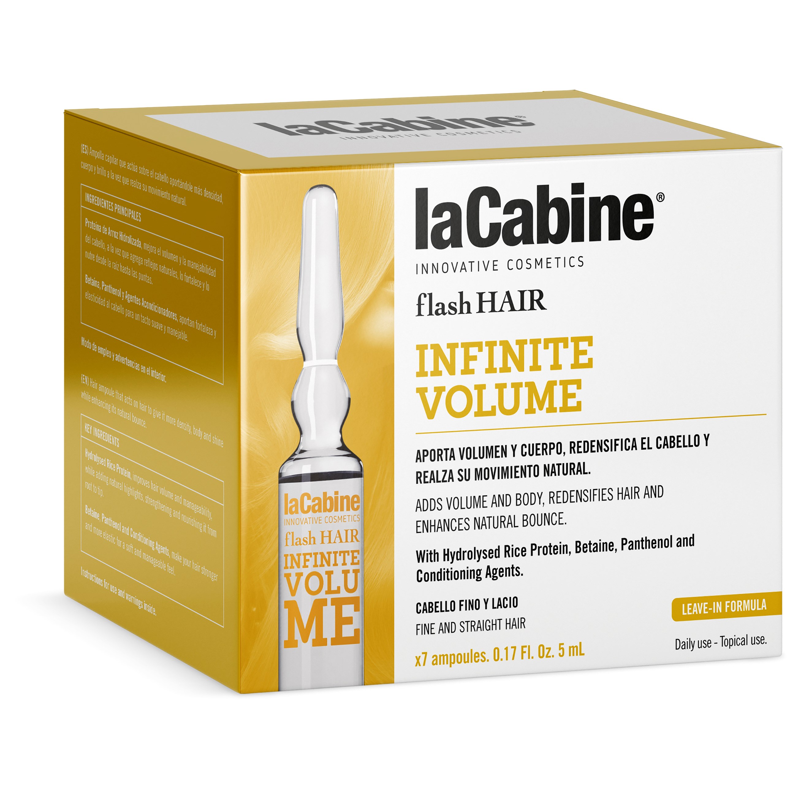 Bilde av Lacabine Flash Hair Volume Ampoule 7 X 5 Ml