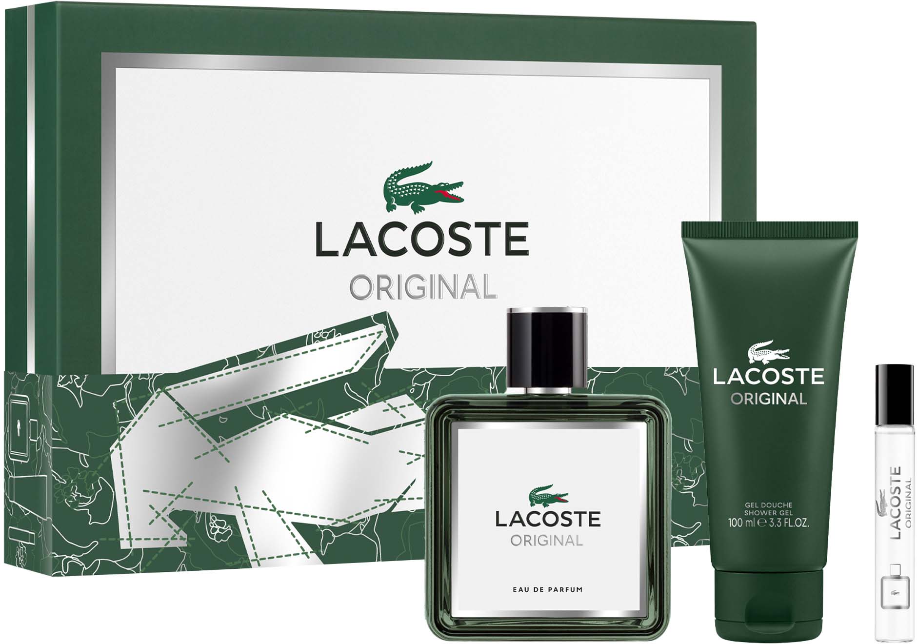 lacoste lacoste original woda toaletowa 50 ml   zestaw