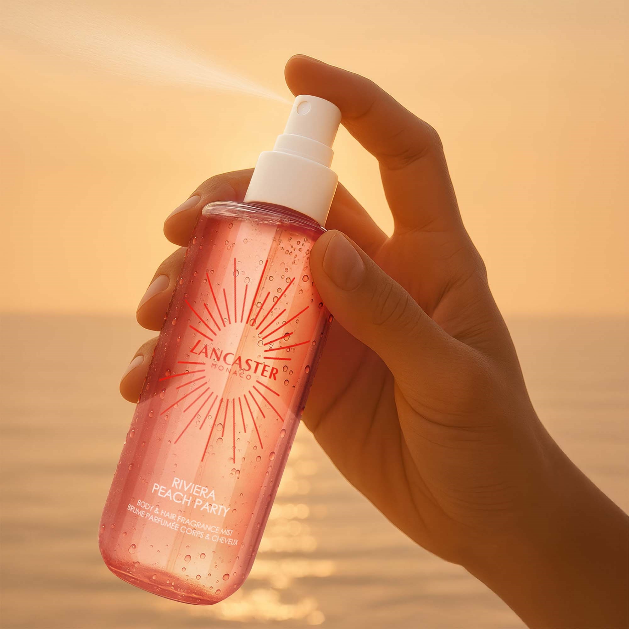 Lancaster Fragrance Hair and Body Mist Riviera Peach Party 236 ml (obrázok 5)
