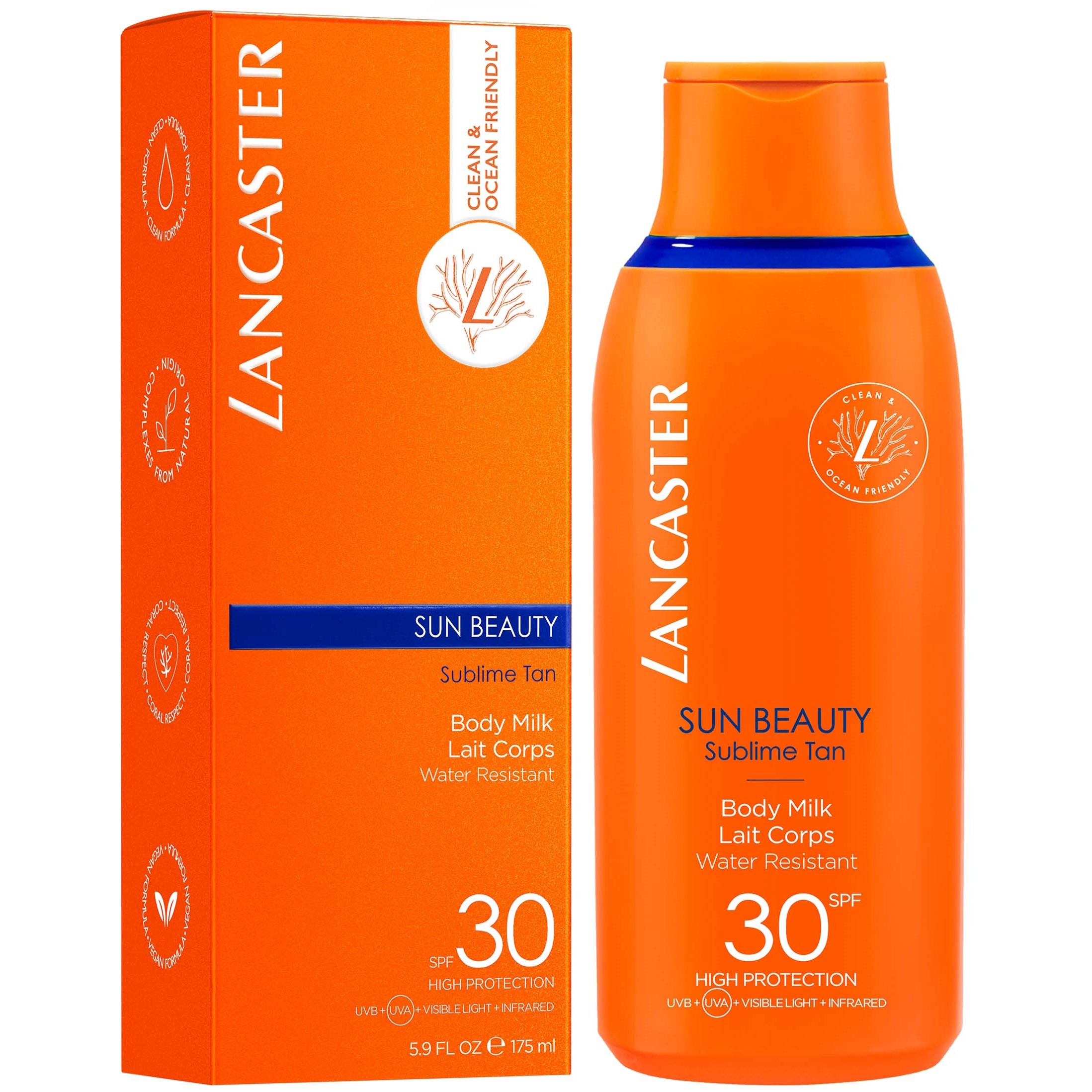 Alternativ bild 1 för Lancaster Sun Beauty Body milk SPF30 175 175 ml
