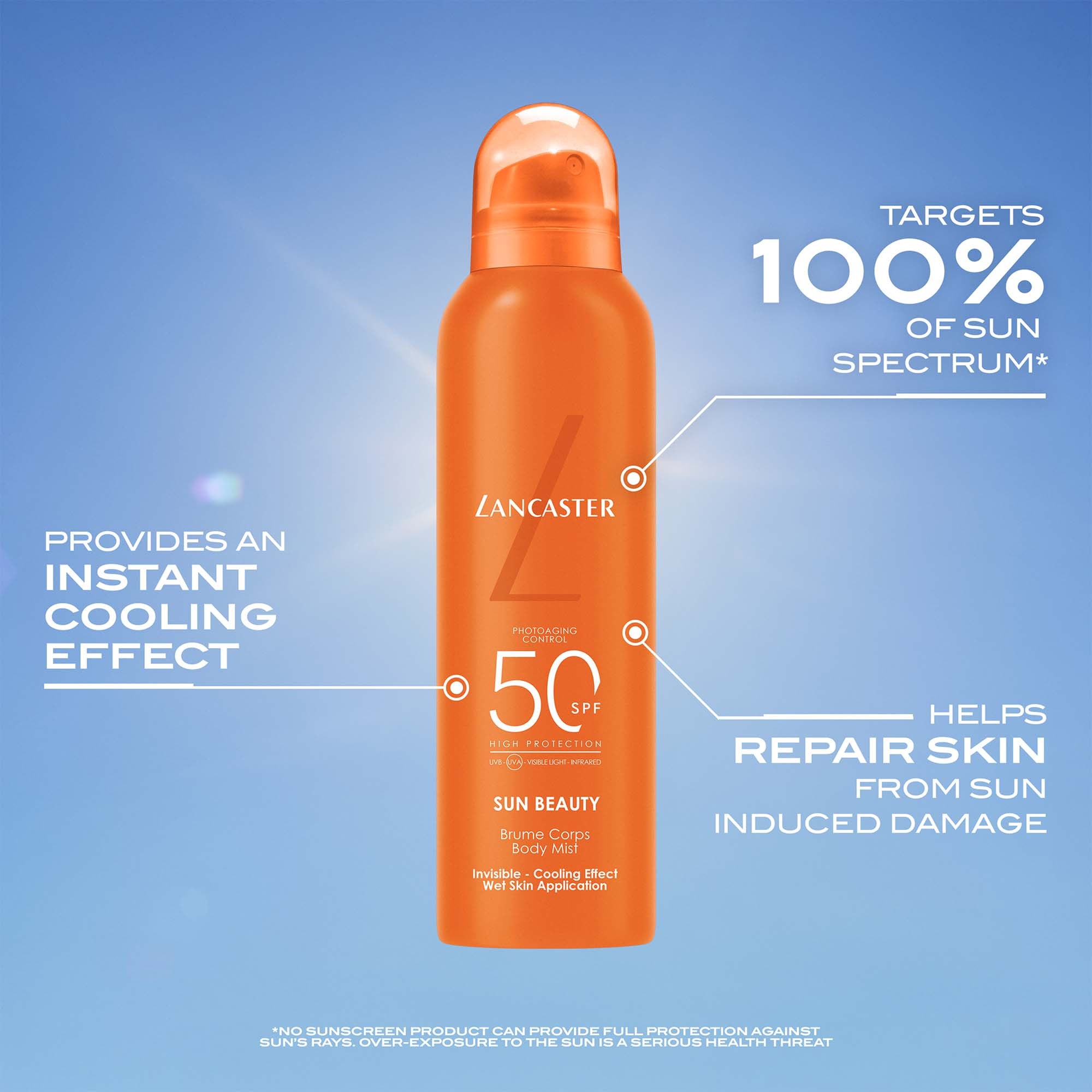 Lancaster Sun Beauty Body Mist SPF50 High Protection 200 ml (obrázok 3)