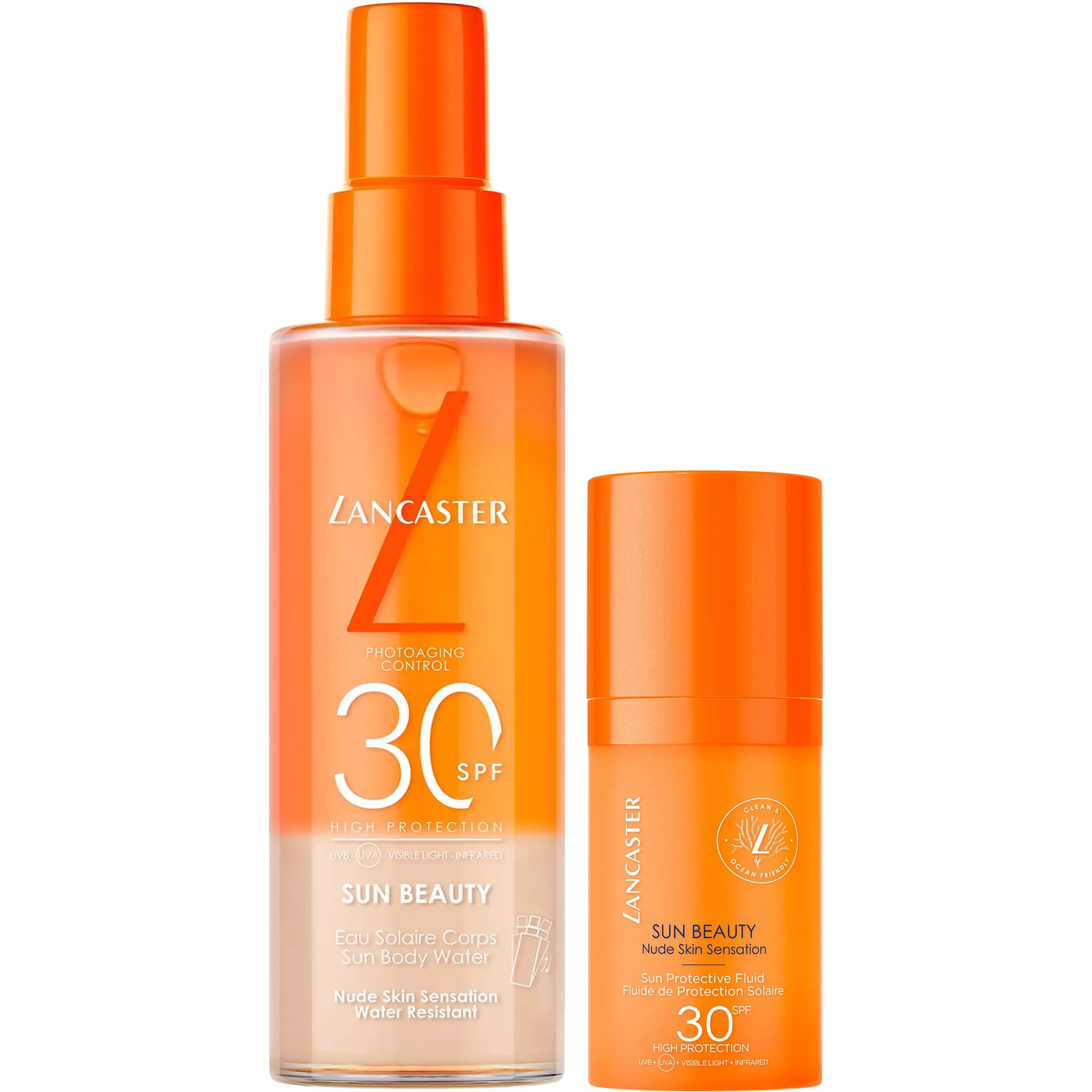 Lancaster Sun Beauty Sun Protective SPF30 Bundle Face Fluid 30 ml & Su