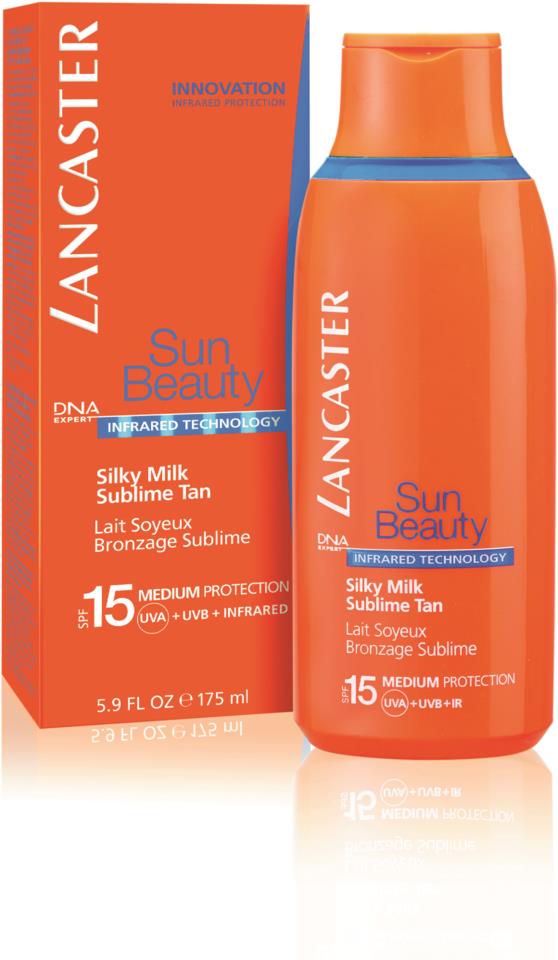 Lancaster Sun Care Face & Body Sun Beauty Silky Fluid Milk Spf15 175 ml
