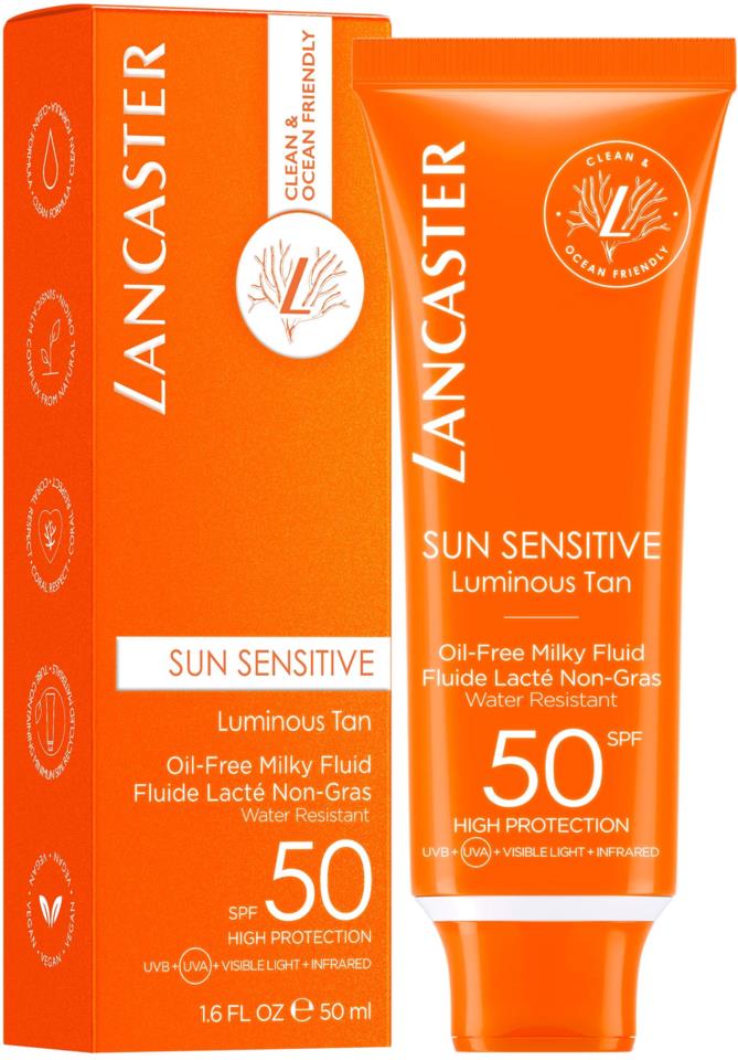 Lancaster Sun Sensitive Oil free milky fluid SPF50 50 ml