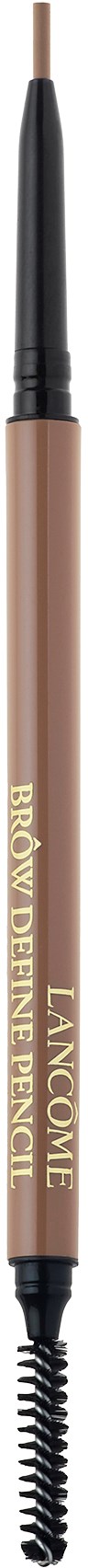 En tunn ögonbrynspenna med en spoolie-borste i änden, märkt 'LANCÔME'.
