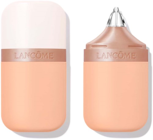 Lancôme makeup remover i en rosa flaska med vit lock och liten utloppsspets.