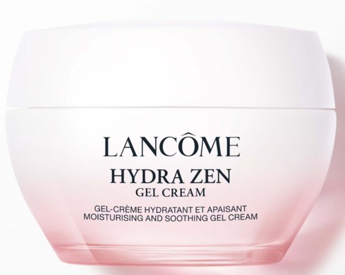 Ein weißer Topf Lanc f4me Hydra Zen Gel Cream f fcr feuchtigkeitsspendende und beruhigende Haut.