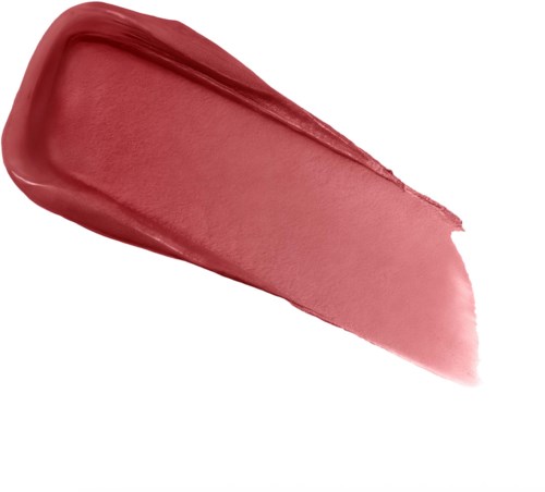 A pinkish lipstick or lip gloss smear with a smooth texture and shiny finish.