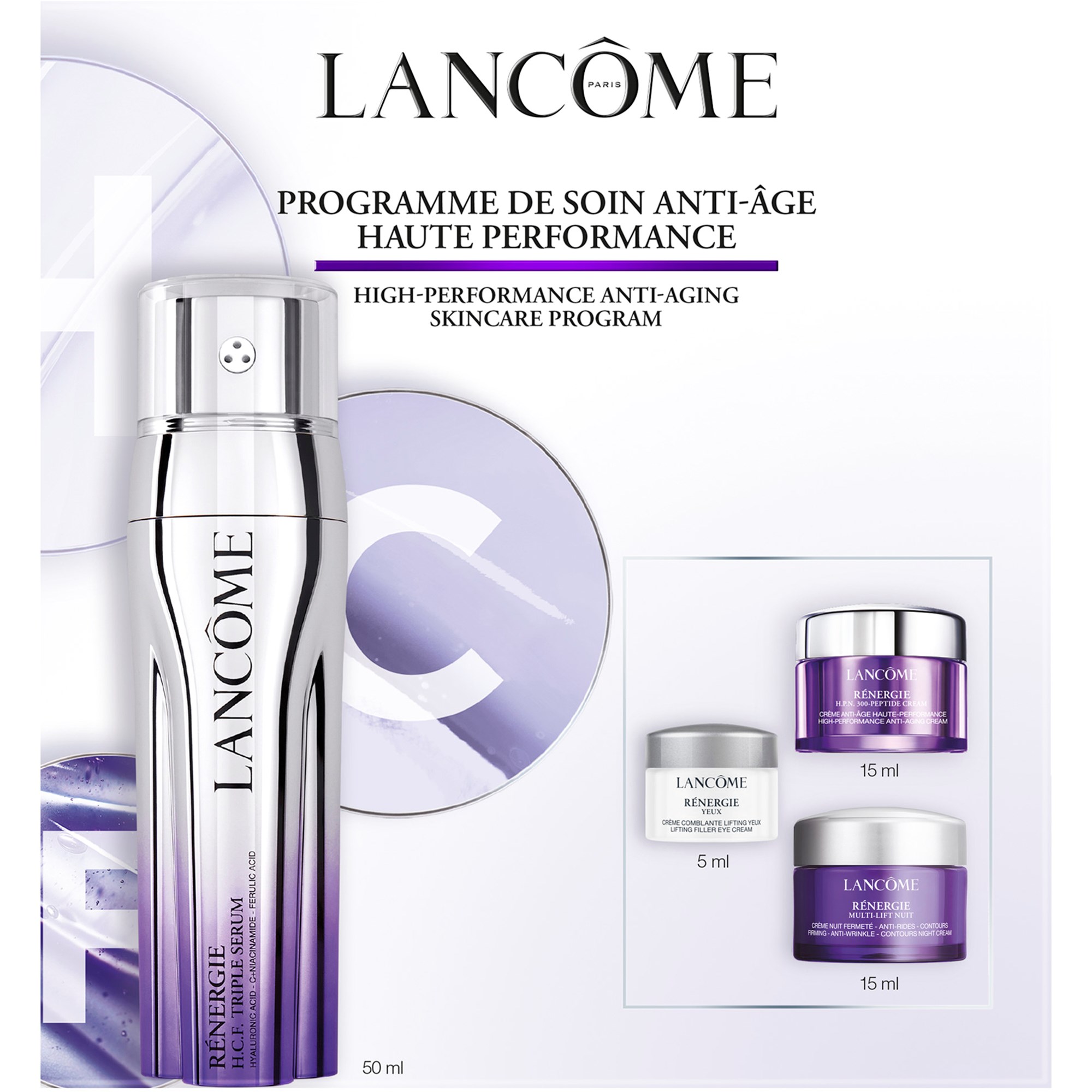 Läs mer om Lancôme Rénergie H.C.F. Triple Serum Skincare Set