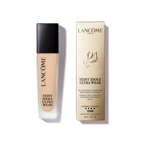 Lancôme Teint Idole Ultra Wear foundation och dess förpackning.
