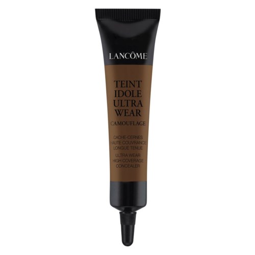 En tub med Lancôme Teint Idole Ultra Wear concealer i svart och brunt design.