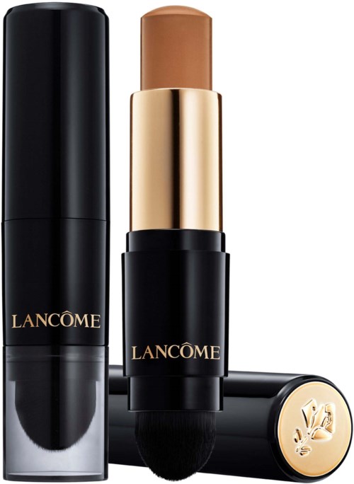 Lanc\u00E2ne læbefarve med sort og guld emballage, viser læbefarven i en beige nuance.
