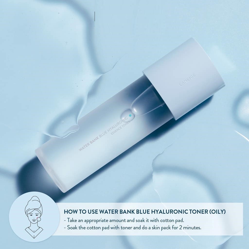 Laneige Water Bank Water Bank Blue Hyaluronic Essence Toner Oily 160 m (obrázok 4)