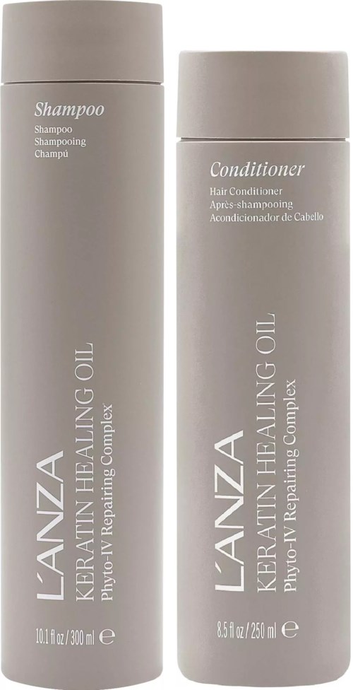 Lanza Keratin Healing Oil Bundle Shampoo 300 ml & Conditioner 250 ml