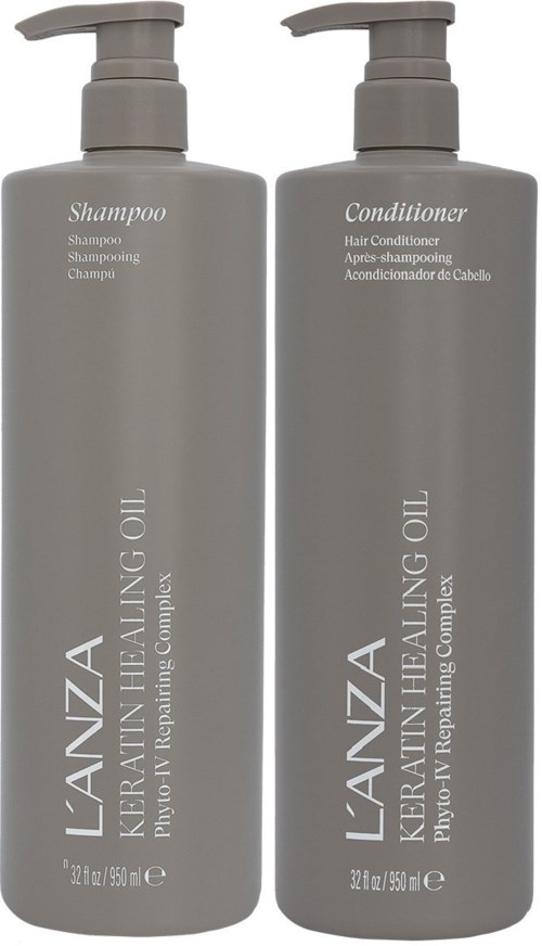 Lanza Keratin Healing Oil Bundle Shampoo 950 ml & Conditioner 950 ml