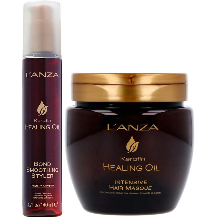 Lanza Healing Oil Bundle Styling Treatment 140 ml & Masque 210 ml