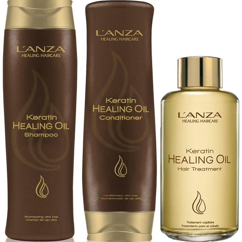 Lanza Keratin Healing Oil Sæt