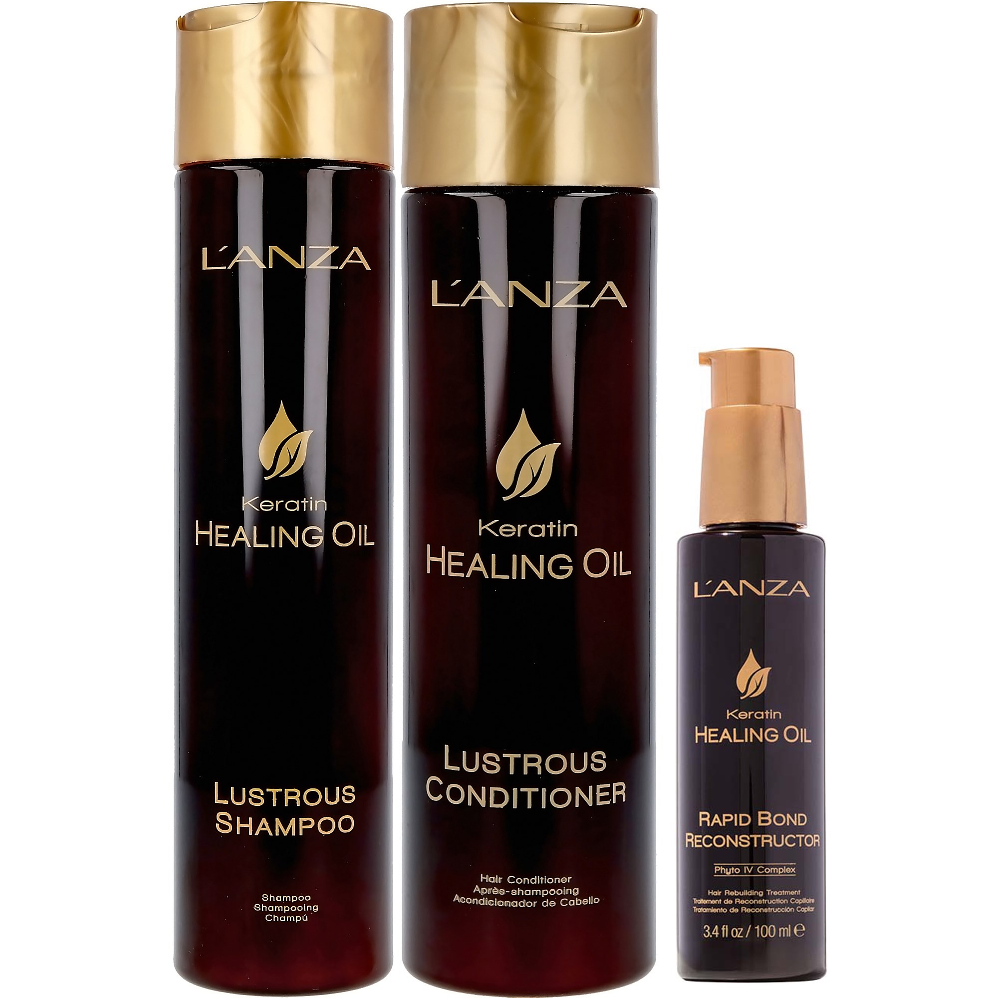 Lanza Healing Oil Bundle Shamoo 300 ml & Conditioner 250 ml & Ser