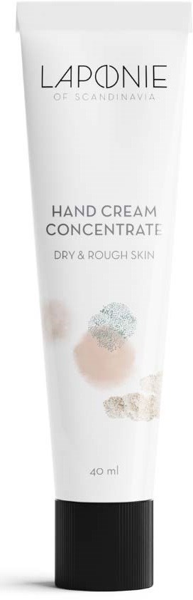 Laponie håndcreme koncentrat til tørt, ru hud, i hvid tube med sort låg, 40 ml.