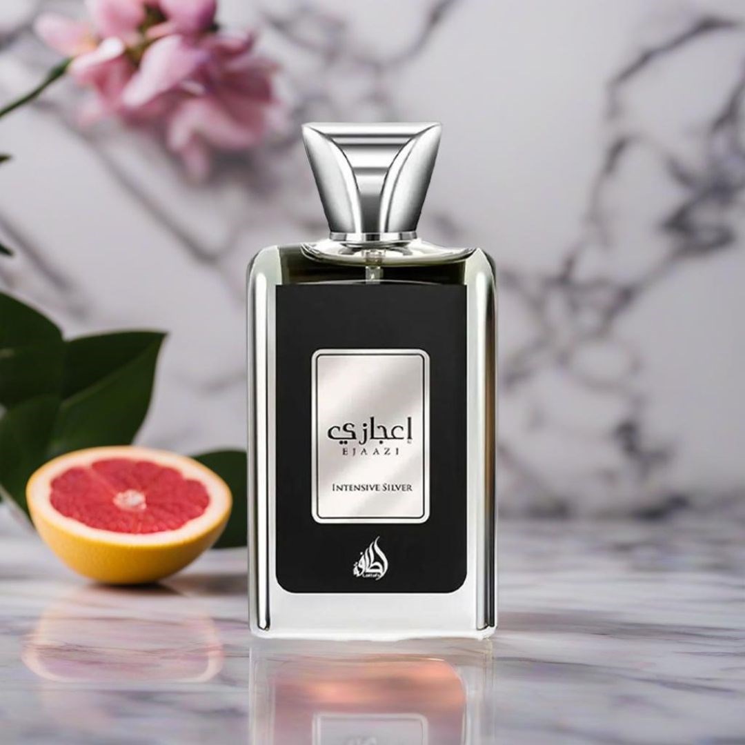 Lattafa Spray Ejaazi Intensive Silver Eau de Parfum 100 ml (obrázok 5)