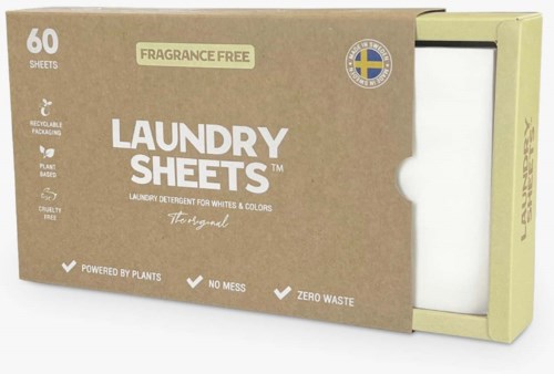 Laundry Sheets Laundry Detergent Fragrance Free 60 Sheets 60 pcs