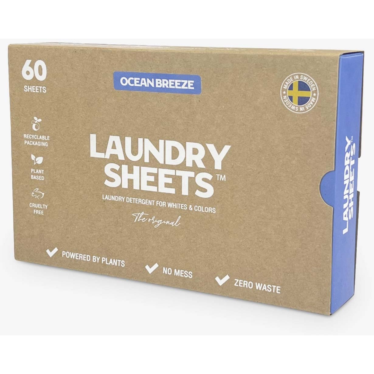 Laundry Sheets Laundry Detergent Ocean Breeze 60 Sheets 60 st