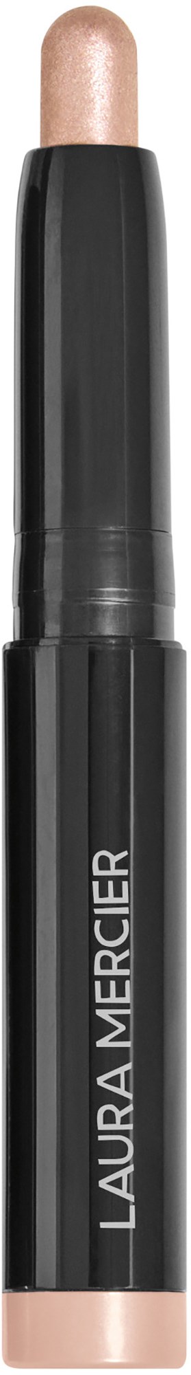 En svart penna med beige spets, märkt 'LAURA MERCIER', troligen en kosmetisk produkt. Skarp och prydlig utseende.