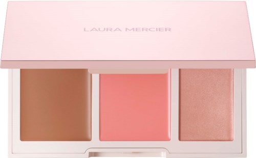 Laura Mercier Rouge-Palette mit drei Farbtönen in rosa Verpackung.