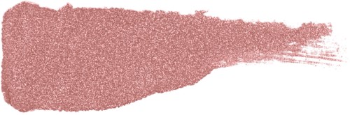 A pinkish-red brush stroke on a white background with black borders. It looks like an artistic paint smear.