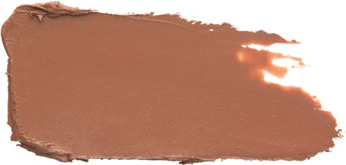 A smear of brown makeup or paint with a bright spot on the right side.