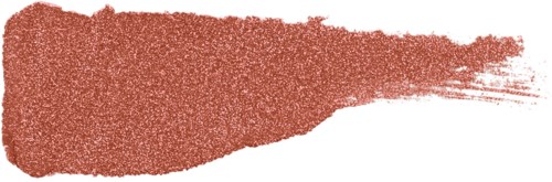 A textured brown brush stroke on a white background, with some uneven edges and a slightly rough look.