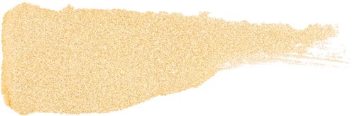 A beige paint splash on a white background with a black top border.